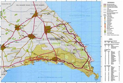 Famagusta Maps Ayia Napa Map And Protaras Map