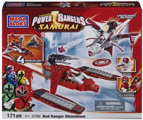 Mega Bloks Power Rangers Samurai Red Ranger Showdown Set 5789 Toywiz