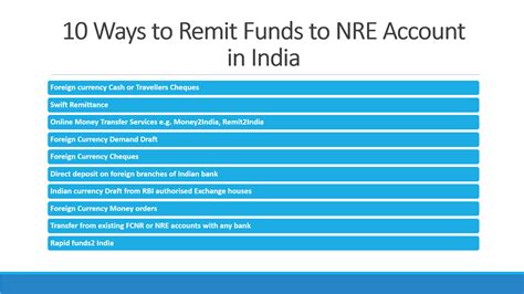 Check spelling or type a new query. 10 Ways to Send Money to NRE account in India | NRI Banking and Saving Tips
