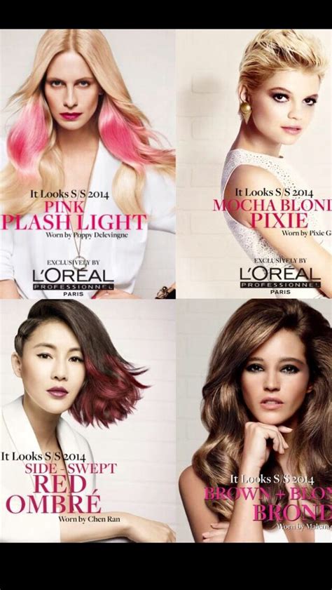 The New Ss14 Looks From Loreal Professional Elle Salon Loreal Hair
