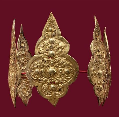 Indonesia ~ Java Crown Ornaments Gold 9th 10th Century Gpa