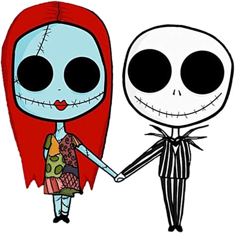 Jack And Sally Silhouette Png