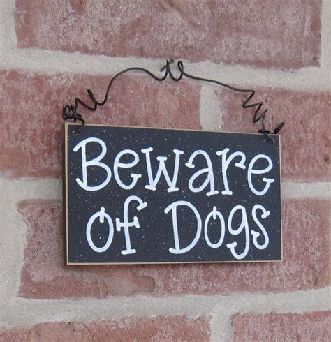 Free Shipping Beware Of Dogs Sign Black For Home And Etsy Beware Of