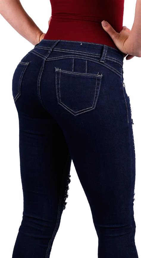 Venta Jeans Para Mujer Levanta Pompis En Stock