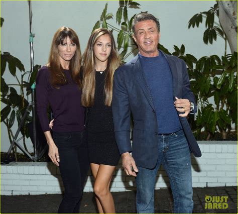 Full Sized Photo Of Sylvester Stallone Daughters Miss Golden Globe 2017