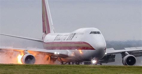 Landing Plane Bursts Into Flames At Uk Airport Newz