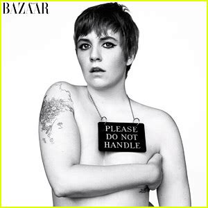 Lena Dunham Strips Down For Harpers Bazaar Cover Feature Lena Dunham