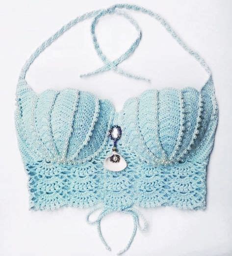 Cropped Crochet Mermaid Bojo Shell Own Diy Crafts Diy And Crafts In