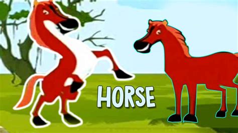 Beautiful Horse Song For Kids English Nursery Rhymes Animated Rhyme
