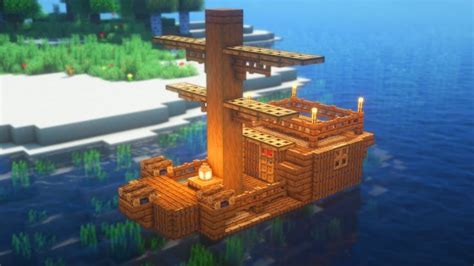 Minecraft How To Build A Boat House Simple Boat House Survival