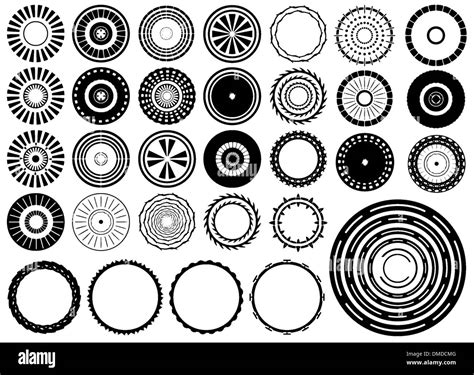 Circles Design Elements Vector Stock Vector Image And Art Alamy