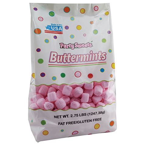 Party Sweets Pink Buttermints 275 Lbs