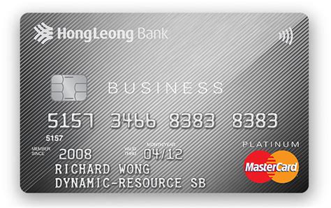 O world card and preferred points card o low rate card Hong Leong Platinum Business MasterCard by Hong Leong Bank