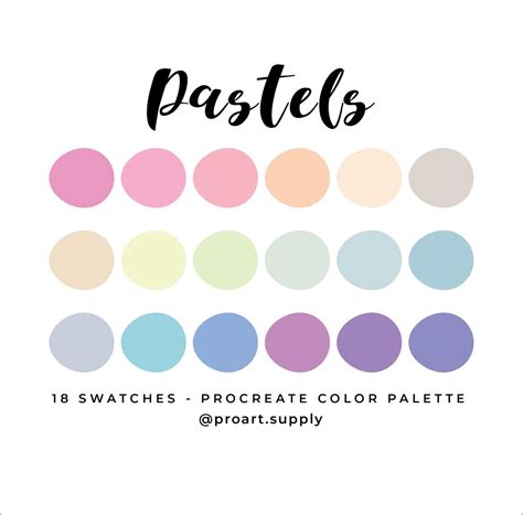 Famous Illustrator Pastel Color Palette References