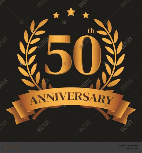 50th Golden Vector And Photo Free Trial Bigstock