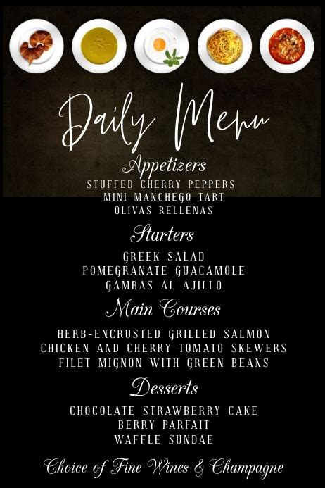 Copy Of Daily Special Menu Template Postermywall