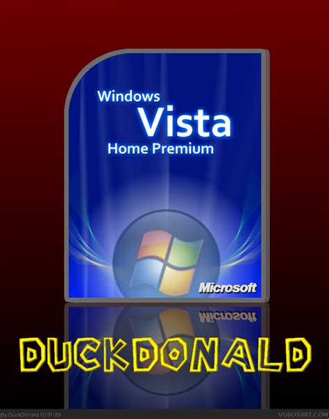 Windows Vista Home Premium Pc Box Art Cover By Duckd0nald