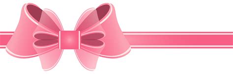 Ribbon Bow Tie Pink Transparent Ribbon Cliparts Png Download 6185