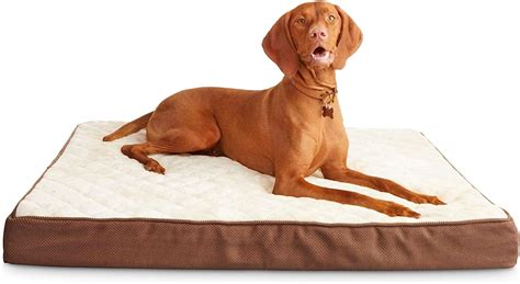 Harmony Khaki Orthopedic Lounger Dog Bed 40 L X 30 W
