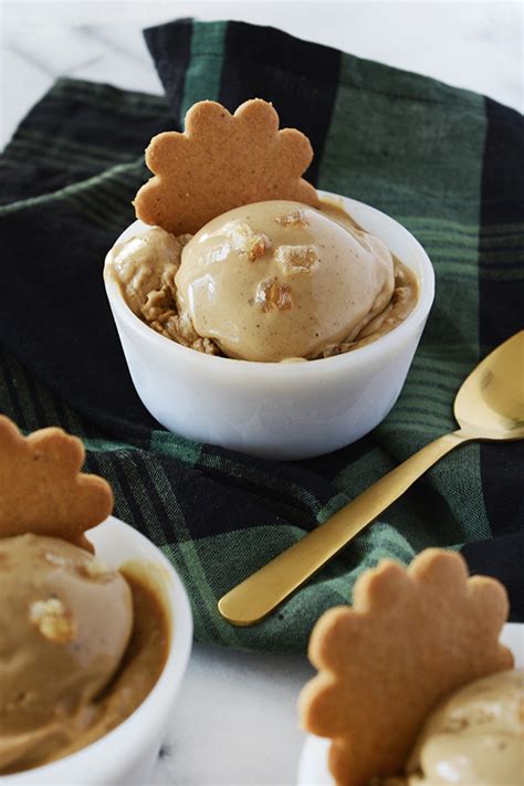 Gingerbread Ice Cream With Crystalized Ginger Oleander Palm