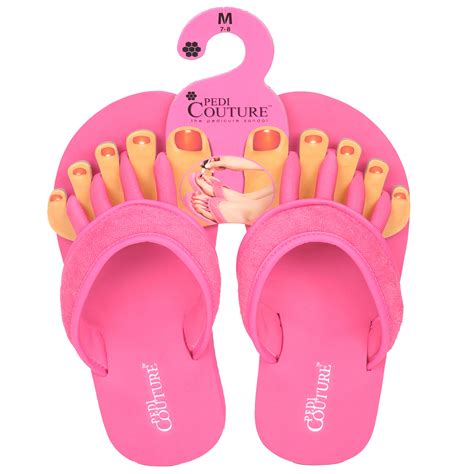 pedi couture new women s pedicure spa toe separator sandal flip flops