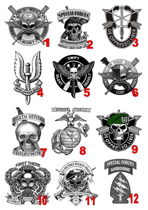 The never quit skull dagger tattoo designs were filled with a special symbolism for centuries, they could tell a lot about a person, his nature and mans personality. SPECIAL FORCES Temporary tattoos SAS NAVY ARMY AIR FORCE ...
