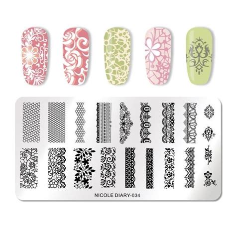 Unique Limitted Edition Nail Stamping Plates Nail Art Stencils Nail
