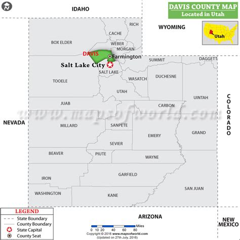 Davis County Map Utah