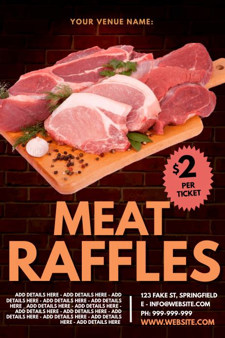 Copy Of Meat Raffles Poster Postermywall