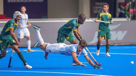 Fih Hockey World Cup Argentina Toil To Beat South Africa 1 0 In Fih