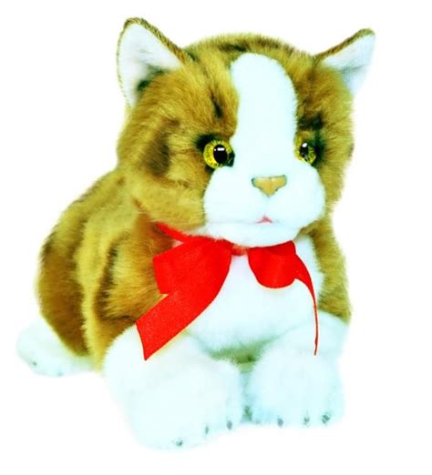 Ginger Plush Toy Kitten Stuffed Animals Cat Plush Tabby Kitten Orange