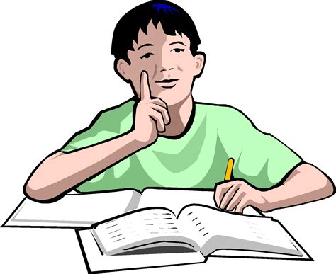 Study Clipart Student Thinking Study Student Thinking Transparent Free