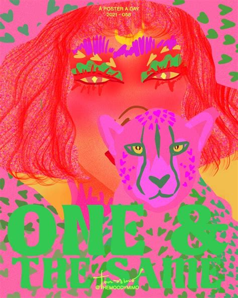 2021 One Poster A Day By The Moody Mimo Indie Art Psychedelic Art