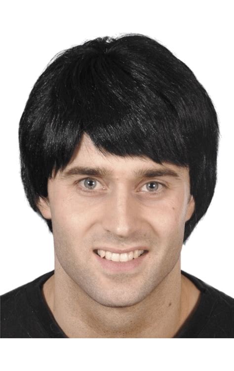 Mens Black Fred Flintstone Wig Uk