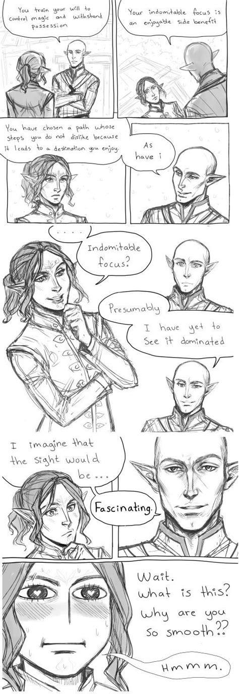 Indomitable Focus Solas And Lavellan Solavellan