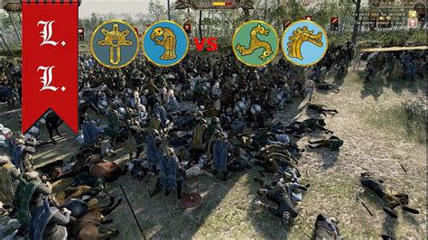 Attila Total War Online Gameplay 2vs2 Ostrogoths Jutes Vs Franks
