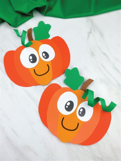 Pumpkin Craft For Preschoolers Free Template