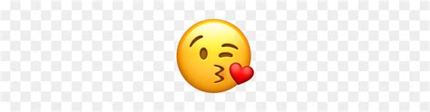 Cara Soplando Un Beso Emoji En Apple Ios Besos Emoji Png Flyclipart