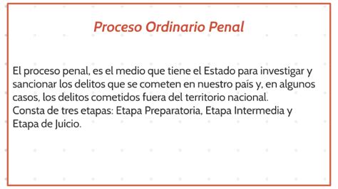 Proceso Ordinario Penal By Roger Serrano