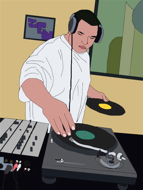 getting the party started with dj cartoon images