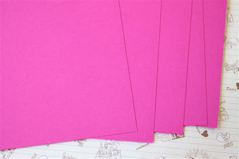 Raspberry Pink Papermill Colour Card Stock 240gsm Etsy