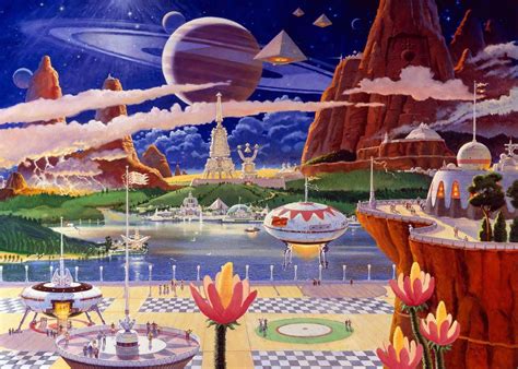 Robert Mccall Art Retro Futurism Art 70s Sci Fi Art Sf Art Aliens