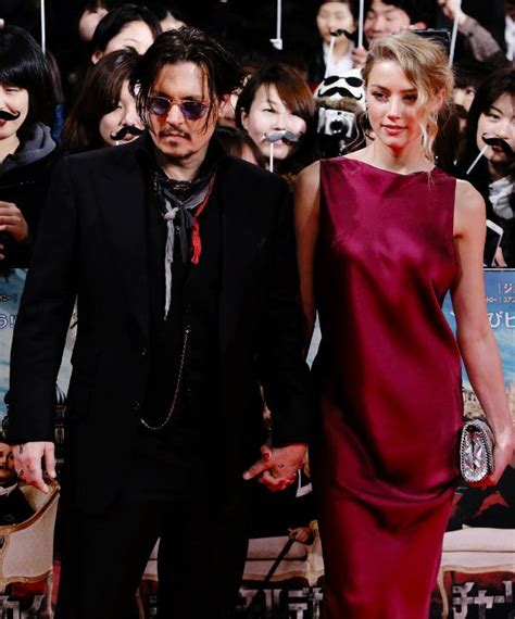 Johnny Depp And Amber Heard At The Premiere Of Mortdecai In Tokyo Japan Jan 27 Johnny Depp