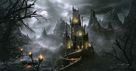 Draculas Castle By Whendell On Deviantart Dracula Castle Vampire