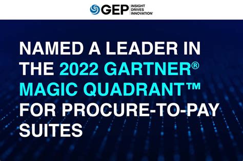 Gartner Recognized Gep As A Leader In The Magic Quadrant For