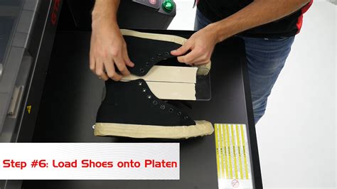 Brother Dtg Shoe Platen Videos How To Print A Shoe On A Brother