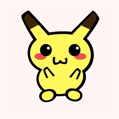 Kawaii Pikachu By Falsereflex On Deviantart