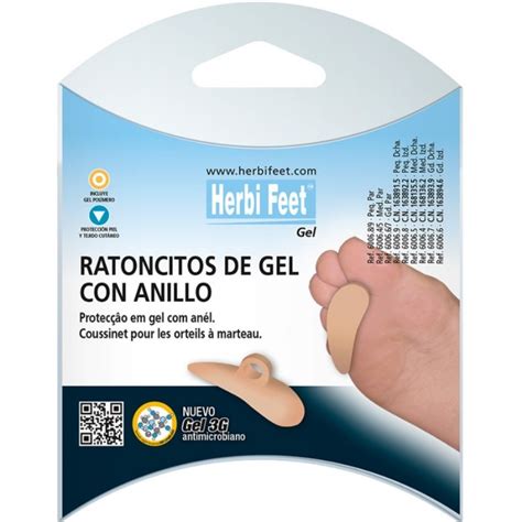 Ortopedia Outeda Ratoncitos De Gel Con Anillo Herbi Feet Para Dedos En