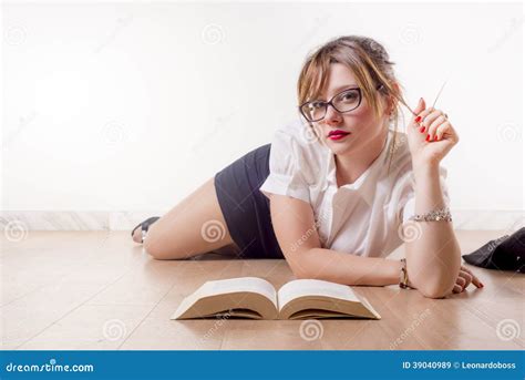 Studentessa Di College Sexy Immagine Stock Immagine Di Lifestyle Allegro