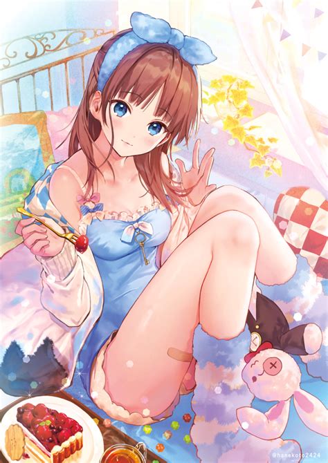 Hanekoto Original Commentary Request Highres 1girl Bandaid Bare